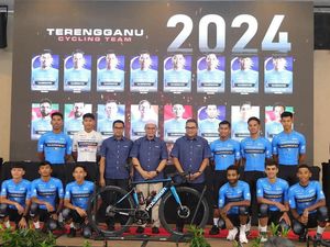 Begini Aksi Aiman Cahyadi Bareng Terengganu Cycling Team
