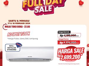 Serba Murah Cuma di Transmart Full Day Sale! AC Split 1/2 PK Diskon Rp 1,4 Juta