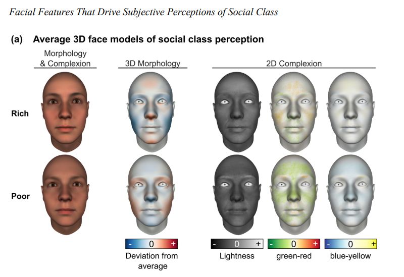 Studi mengungkap ciri-ciri beda wajah orang kaya dan miskin