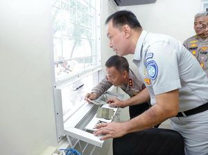 Jasa Raharja Puji Drivethru Perpanjang STNK di Terminal Leuwipanjang