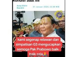 Trending Google Prabowo Subianto Masuk RS, Dipastikan Cuma Hoax