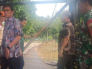 8 Anak di OKU Hanyut Saat Lintasi Jembatan Gantung