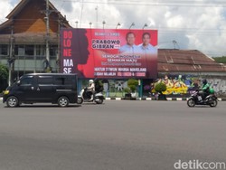Baliho Matur Suwun Sudah Pilih Prabowo-Gibran Mejeng di Magelang