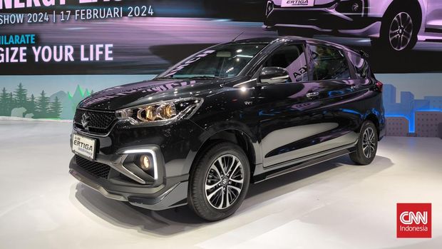Suzuki Ertiga Cruise Hybrid meluncur di Indonesia International Motor Show (IIMS), Sabtu (17/2/2024). Model ini menggantikan varian tertinggi Ertiga Hybrid sebelumnya yakni Suzuki Sport.