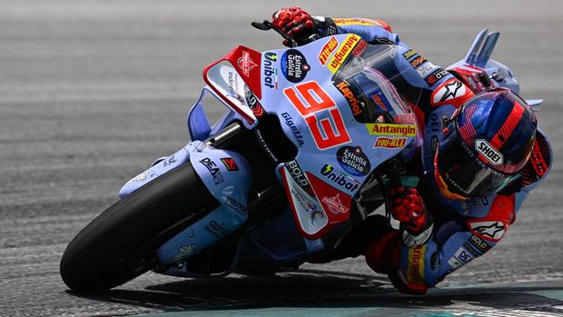 Marc Marquez saat Tes MotoGP 2024 di Sirkuit Sepang.