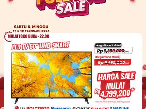 TV LED 50 UHD Smart TV di Transmart Full Day Sale Diskon Rp 2,1 Juta