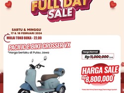 Sepeda Listrik di Transmart Full Day Diskon!
