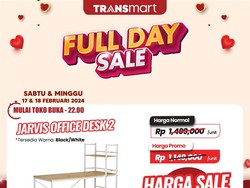 Banjir Diskon Transmart Full Day Sale! Meja Kerja Multifungsi Cuma Rp 900 Ribu