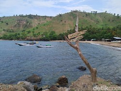 Indahnya Pantai Oi Fanda Bima, tapi Akses Jalan Rusak Parah