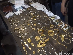 Penampakan Emas Senilai Rp 6 M Digasak Perampok di Rumah Dosen di Makassar