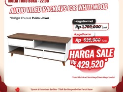 Sikat! Beli Rak TV Elegan di Transmart Full Day Sale Kena Diskon Rp 1,3 Juta