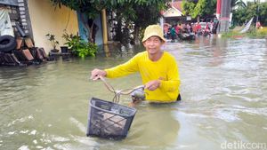 Potret Gresik Jadi Langganan Banjir saat Kali Lamong Meluap