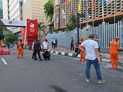Massa Demo di Depan Bawaslu Bubar, Jalan MH Thamrin Arah Monas Lancar