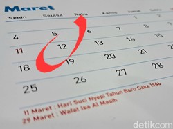 Tanggal Merah Bulan Maret 2024: Jadwal Libur Nasional hingga Cuti Bersama
