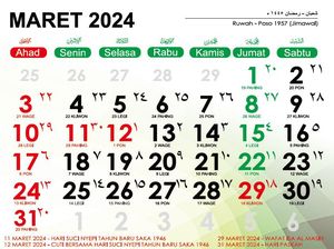 Libur Akhir Maret 2024 Berapa Hari? Cek Rinciannya di Sini Libur Akhir Maret 2024 Berapa Hari? Cek Rinciannya di Sini
