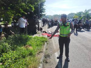 Tabrak Patung, Pemotor Asal Purworejo Tewas di Jembatan Bantar Kulon Progo