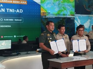 BNPB dan TNI AD Teken MoU Penanggulangan Bencana di Tanah Air