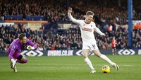 Rasmus Højlund dari Manchester United 5 gol. Action Images via Reuters/Peter Cziborra