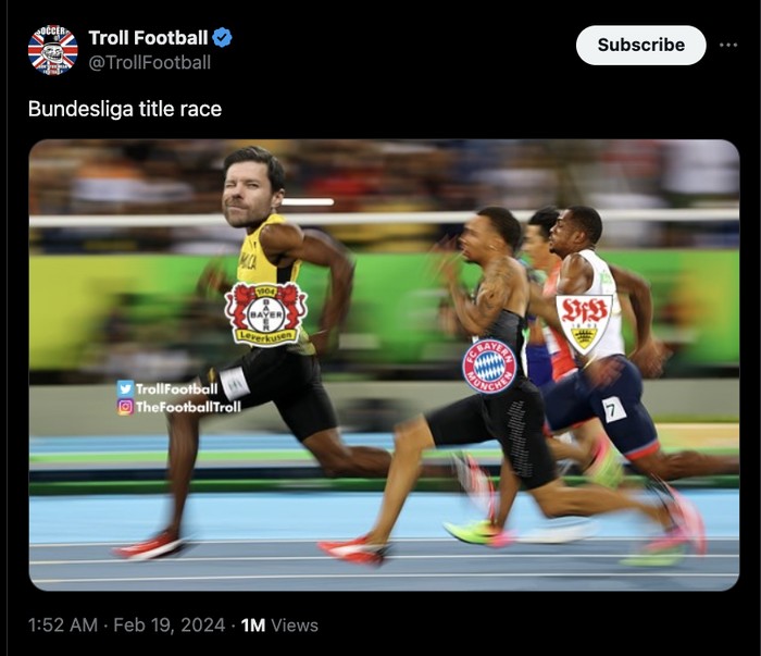 Meme Leverkusen ungguli Bayern