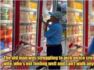Belikan Es Krim untuk Istri yang Sakit, Pria Ini Tuai Pujian