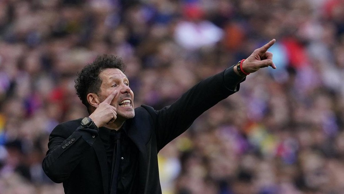 Diego Simeone momoknya tim Italia di fase gugur kompetisi Eropa (REUTERS/ANA BELTRAN)