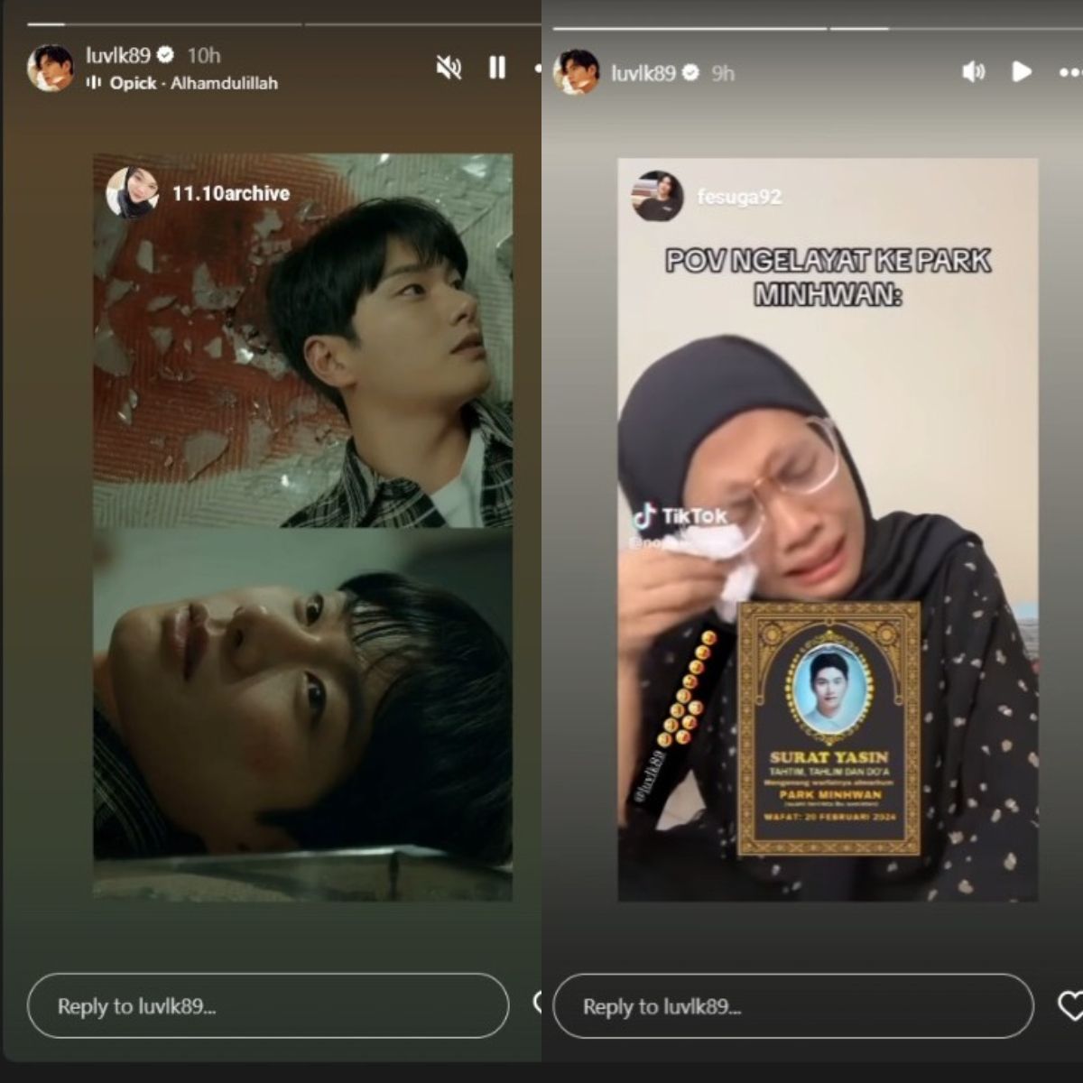Lee Yi Kyung unggah ulang unggahan penonton Indonesia