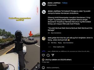 Lagi-lagi Ada Pengendara Ngekor Ambulans, Polisi Pengawal Sampai Turun Tangan Lagi-lagi Ada Pengendara Ngekor Ambulans, Polisi Pengawal Sampai Turun Tangan