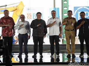 Momen Erick Thohir Groundbreaking Gedung BNI di PIK 2 Momen Erick Thohir Groundbreaking Gedung BNI di PIK 2