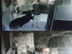 Heboh Aksi Komplotan Pencuri Gasak 2 Motor di Palembang Terekam CCTV