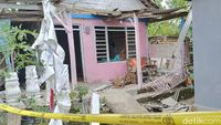 Penampakan Rumah Ketua KPPS Pamekasan Hancur Dilempar Peledak