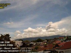 Gunung Marapi Erupsi Lagi Siang Ini, Tinggi Kolom Abu 600 meter