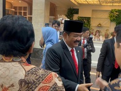 Bakal Sertijab dengan AHY, Hadi Tiba di Kantor Kementerian ATR/BPN