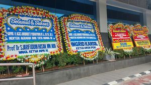 Potret Karangan Bunga Ucapan Selamat ke AHY yang Banjiri Kantor ATR