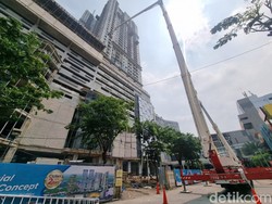 Api Padam, 8 Lantai Apartemen Pakuwon City Tahap Pembangunan Hangus