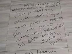 Kisah Maling Pembobol Rumah di Sukoharjo Tulis Pesan Menyentuh