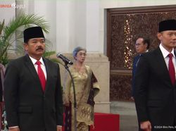 AHY-Hadi Resmi Dilantik Jokowi Jadi Menteri ATR dan Menko Polhukam