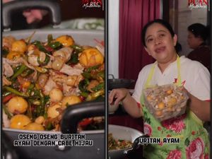 Puan Maharani Masak Menu Sederhana, Tumis Uritan dan Sayur Lodeh Puan Maharani Masak Menu Sederhana, Tumis Uritan dan Sayur Lodeh