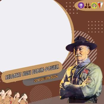 Twibbon Hari Baden Powell-Bapak Pandu Dunia