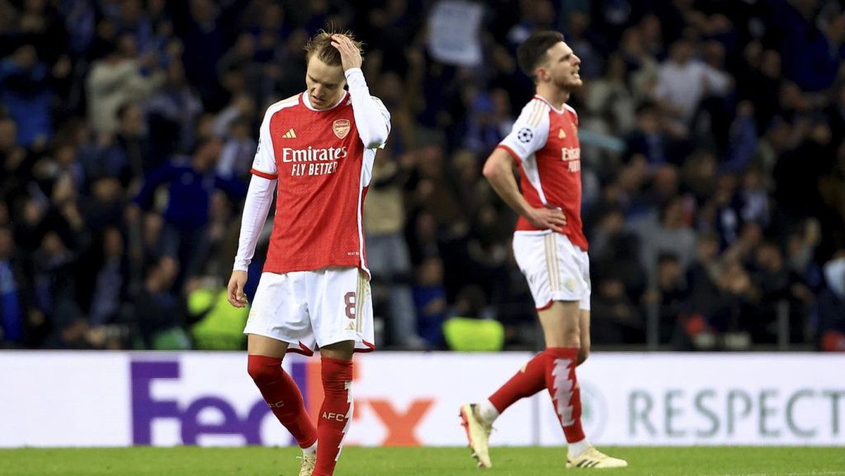 Martin Odegaard di laga Porto vs Arsenal. (Foto: AP/Luis Vieira)