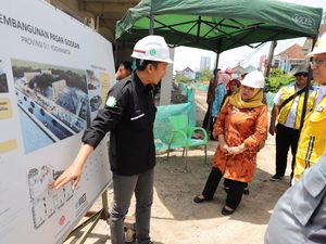 Bupati Sleman Tinjau Pembangunan Pasar Godean, Target Selesai Bulan Mei