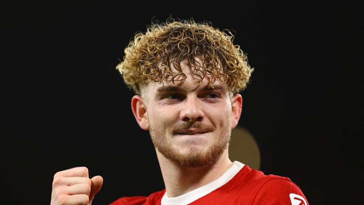 Harvey Elliott catatkan penampilan ke-100 bersama Liverpool. (REUTERS/MOLLY DARLINGTON)