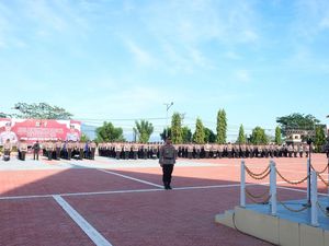 902 Personel BKO Pengamanan TPS Pemilu 2024 Ditarik ke Polda Sulteng