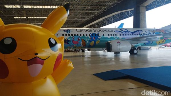 Penampakan Pesawat Pokemon dari Garuda Indonesia yang Menggemaskan