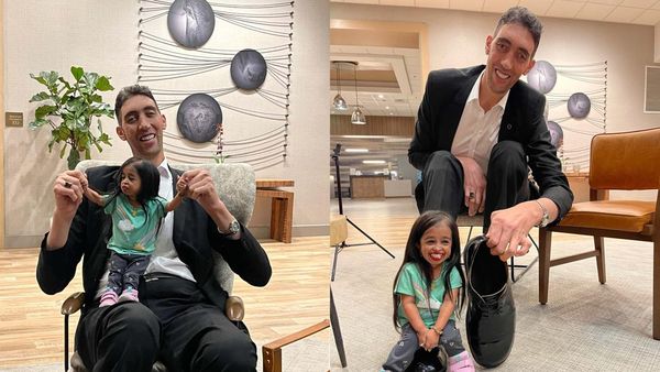 Gemas! Begini Jadinya Jika Pria Tertinggi dan Wanita Terpendek di Dunia Bertemu