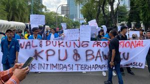 Aksi Pelajar-Mahasiswa Gabungan Dukung Pemilu Damai