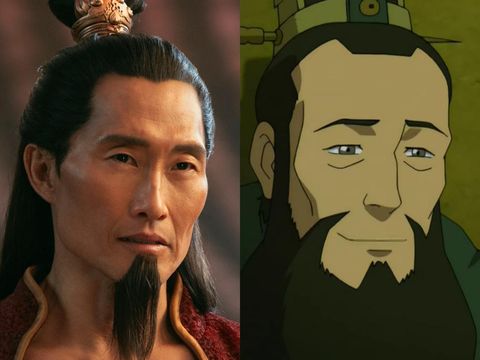 Daniel Dae Kim sebagai Raja Api Ozai dalam live action Avatar: the Last Airbender dan menjadi Jenderal Fong dalam versi animasi. (Netflix/Nickelodeon)