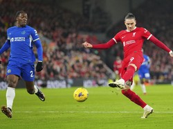 LiveScore mencatat, Darwin Nunez sudah lakukan 100 tembakan di Liga Inggris musim ini (AP)