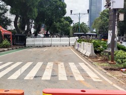 Jalan Imam Bonjol di Depan Kantor KPU RI Ditutup, Lalin Dialihkan