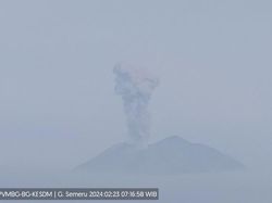 Gunung Semeru Erupsi 2 Kali Pagi Ini: Muntahkan Abu Vulkanik 400-1.000 Meter
