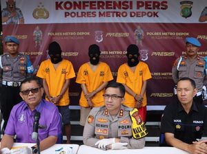 Polres Depok Tangkap 3 Pengedar Sabu Modus Tempel di Tiang Listrik